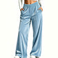 ⌛Limited-Time Offer-Women's Elegant Velvet Wide-Leg Pants