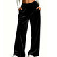 ⌛Limited-Time Offer-Women's Elegant Velvet Wide-Leg Pants