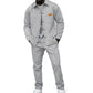 ✨ Elevated Comfort | Men's Waffle-Knit Button Jacket & Pants 2-Piece Set