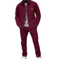 ✨ Elevated Comfort | Men's Waffle-Knit Button Jacket & Pants 2-Piece Set