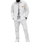 ✨ Elevated Comfort | Men's Waffle-Knit Button Jacket & Pants 2-Piece Set