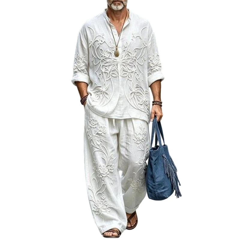Men's Retro Loose Fit 2-Piece Set
