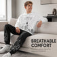 Men's Trendy Printed Sweatshirt & Sweatpants Set
