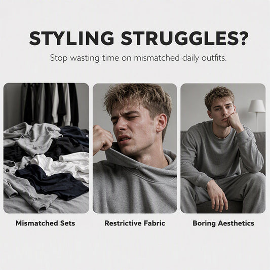 Men's Trendy Printed Sweatshirt & Sweatpants Set