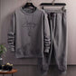 Men's Trendy Printed Sweatshirt & Sweatpants Set