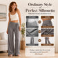 Women's Casual Striped Wide-Leg Pants