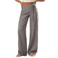 Women's Casual Striped Wide-Leg Pants
