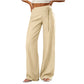 Women's Casual Striped Wide-Leg Pants