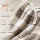 Women's Plush Plaid Wide-Leg Pants
