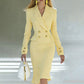 ⌛Limited-Time Offer-Women's Double-Breasted Blazer Dress