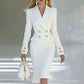 ⌛Limited-Time Offer-Women's Double-Breasted Blazer Dress