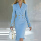 ⌛Limited-Time Offer-Women's Double-Breasted Blazer Dress