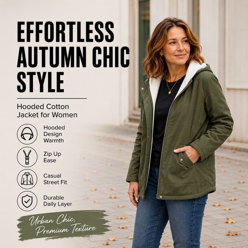 ⌛Limited-Time Offer-Women's Thickened Hooded Winter Jacket