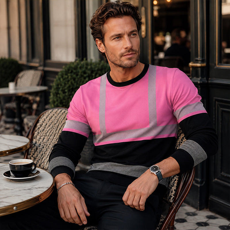 Men's Versatile Color Block Top