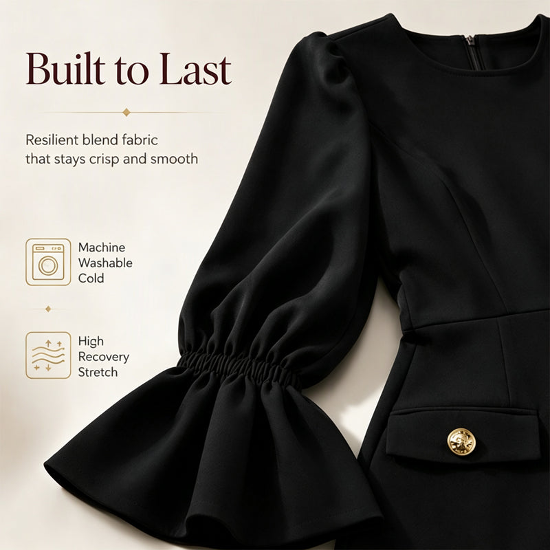 ⌛Limited-Time Offer-Women's Elegant Crew Neck Pencil Dress