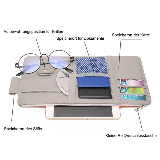 Maximize Your Car Space | All‑in‑One Sun Visor Organizer for Daily Driving