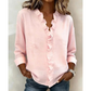 Women's Ruffle V-Neck Long Sleeve Blouse