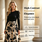 Floral Long Sleeve A-Line Maxi Dress for Women
