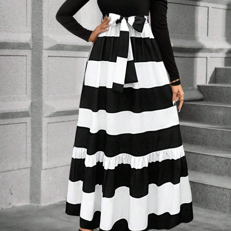Floral Long Sleeve A-Line Maxi Dress for Women