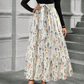 Floral Long Sleeve A-Line Maxi Dress for Women