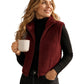 ⌛Limited-Time Offer-Women's Stand Collar Zip-Up Warm Vest