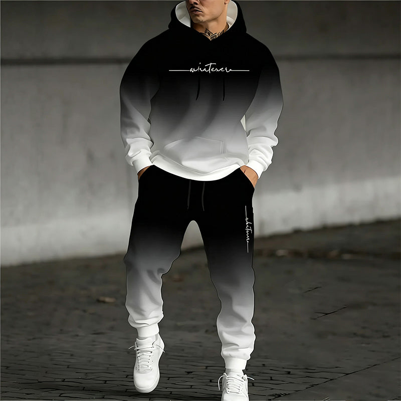 Men's Printed Hoodie & Sweatpants Set
