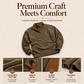 Men's Corduroy Stand Collar Sweatshirt