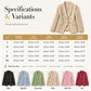 Women's Casual Double-Breasted Blazer Jacket