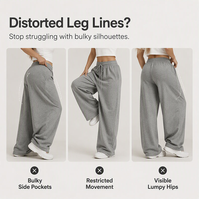 ⌛Limited-Time Offer-Women's High Waisted Wide-Leg Drawstring Pants