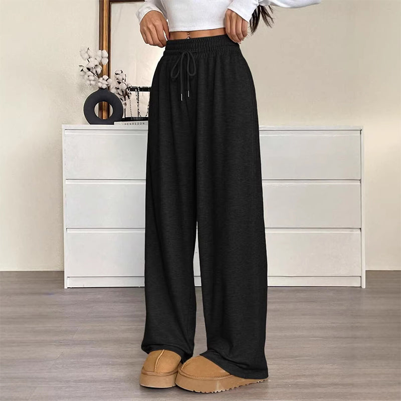 ⌛Limited-Time Offer-Women's High Waisted Wide-Leg Drawstring Pants