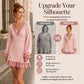 ⌛Limited-Time Offer-Women's Lantern Sleeve V Neck Knit Dress