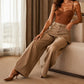 Women's Layered Skirt Over Denim Jeans