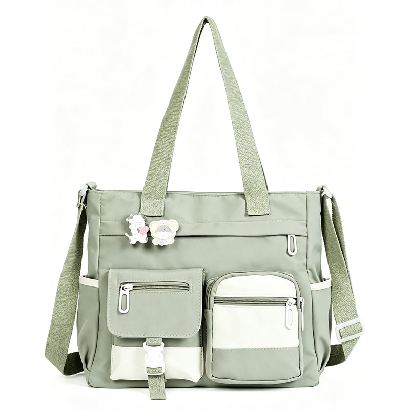 👜 More Pockets, Less Searching | Large-Capacity Canvas Tote Bag