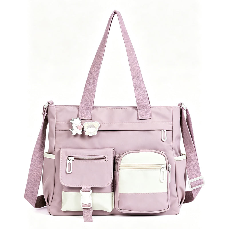 👜 More Pockets, Less Searching | Large-Capacity Canvas Tote Bag