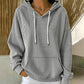 Women's Striped Patchwork Hoodie Sweatshirt