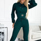 Women's Cinched Waist Hoodie & Pants Set