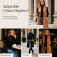 Women's Breasted Long Vest with Pockets