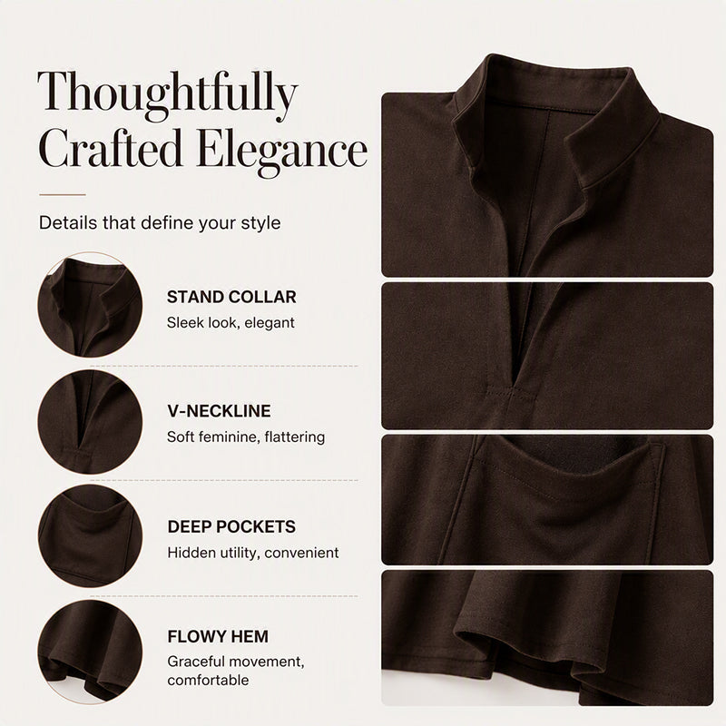 🍁New Fall Collection-Women's Loose Draping Dress with Pockets