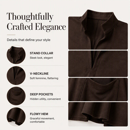 🍁New Fall Collection-Women's Loose Draping Dress with Pockets