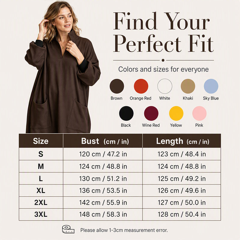 🍁New Fall Collection-Women's Loose Draping Dress with Pockets