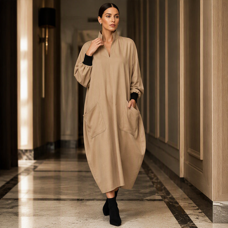 🍁New Fall Collection-Women's Loose Draping Dress with Pockets