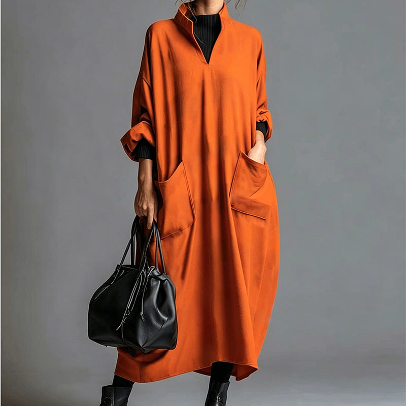 🍁New Fall Collection-Women's Loose Draping Dress with Pockets