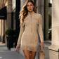 ⌛Limited-Time Offer-Women‘s Western Faux Suede Fringe Dress