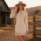⌛Limited-Time Offer-Women‘s Western Faux Suede Fringe Dress