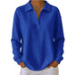 Women's Knit V-Neck Long Sleeve Top