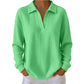 Women's Knit V-Neck Long Sleeve Top