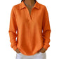 Women's Knit V-Neck Long Sleeve Top
