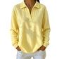 Women's Knit V-Neck Long Sleeve Top