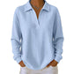 Women's Knit V-Neck Long Sleeve Top