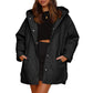 Women's Winter Diamond Quilted Hooded Coats
